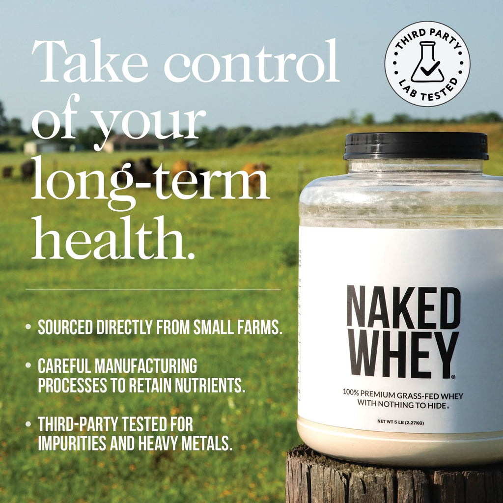 Grass Fed Whey Protein Powder - Unflavored